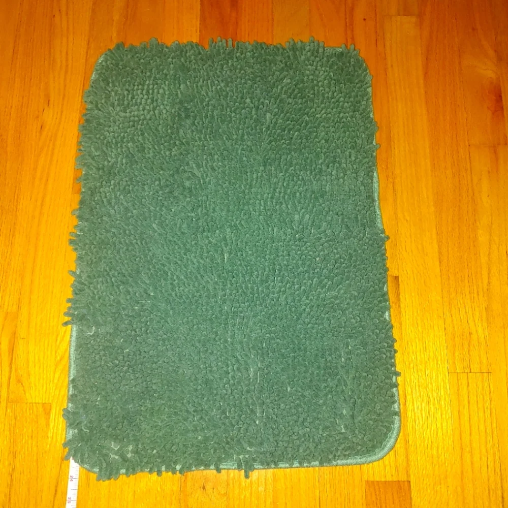 Dark Green Bathroom Rug Small Bath Mat 17